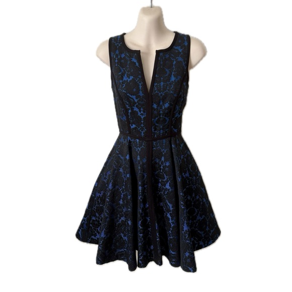 Black Halo Aria Brocade Party Dress size 4 - Picture 6 of 8